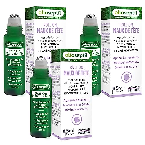 Olioseptil Sommeil et relaxation roll on maux de tête lot de 3