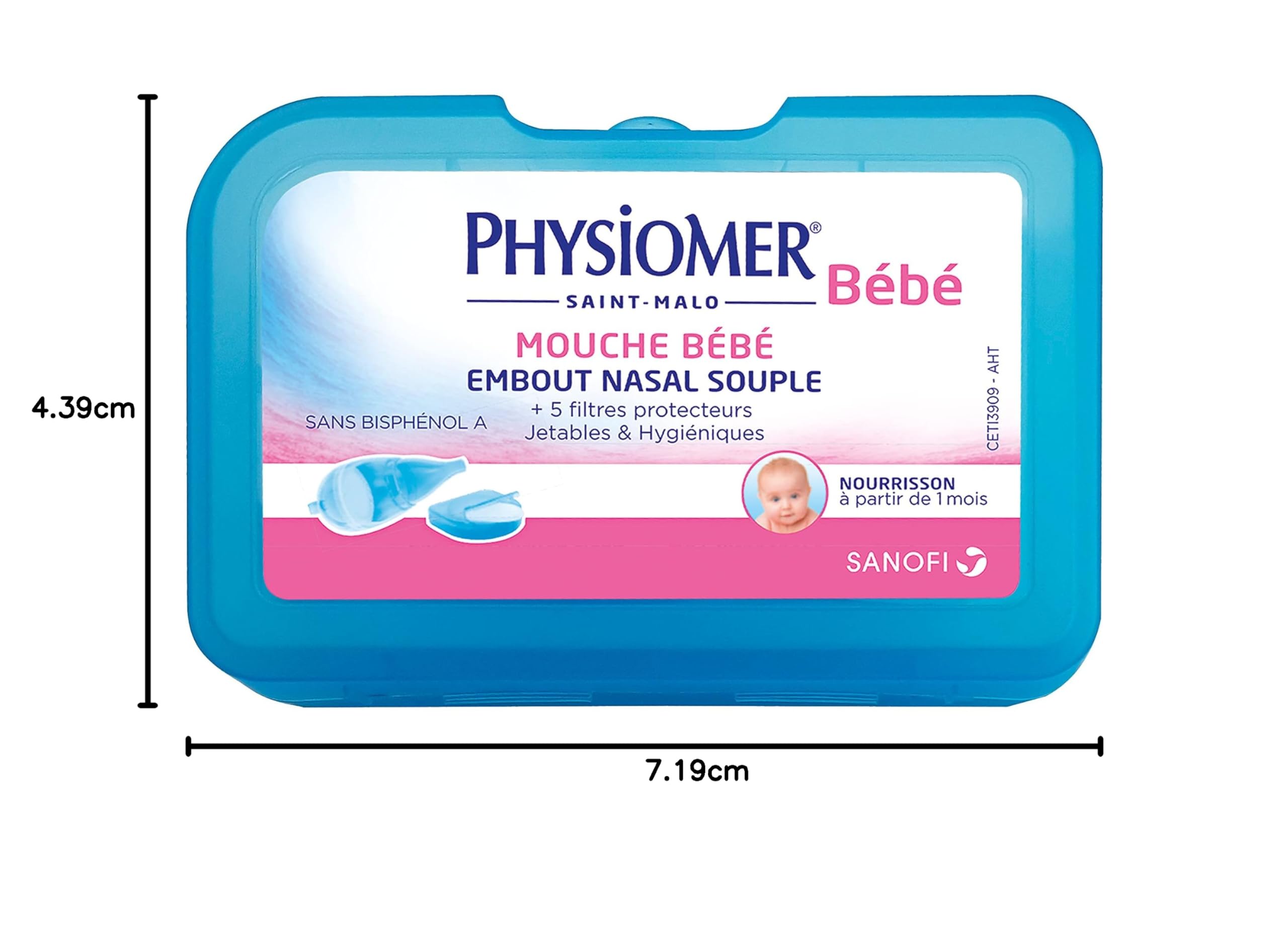 Physiomer Mouche Bébé aspirateur nasal nourrisson + 5 filtres