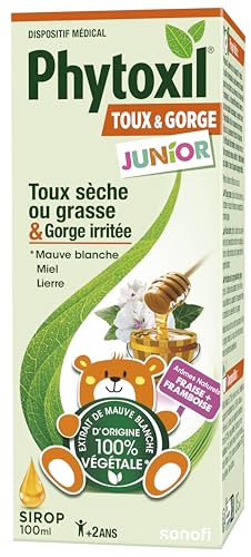 Phytoxil Junior sirop toux sèche et grasse 100 ml fraise