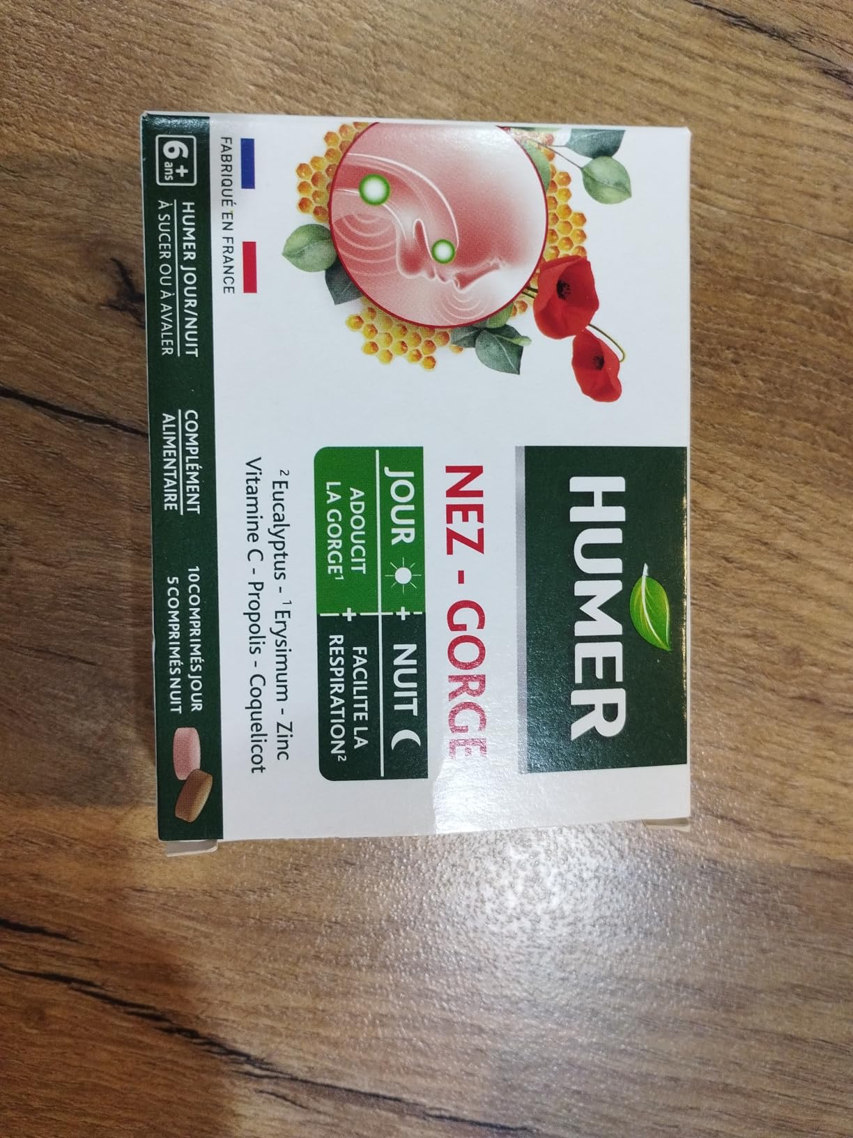 Humer Nez & Gorge comprimés jour/nuit coup de froid 15 unités