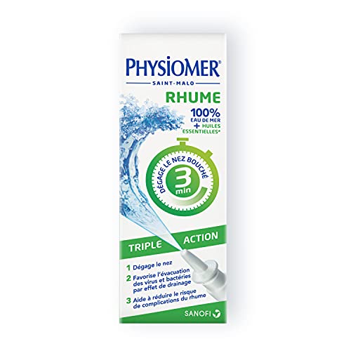 Physiomer Rhume Triple Action spray nasal 20 ml menthol hypertonique
