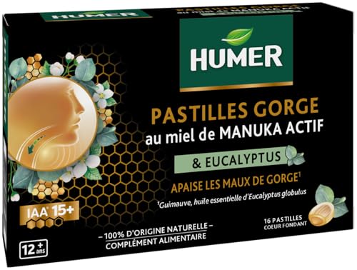 Humer Maux de Gorge pastilles miel manuka 15+ x16