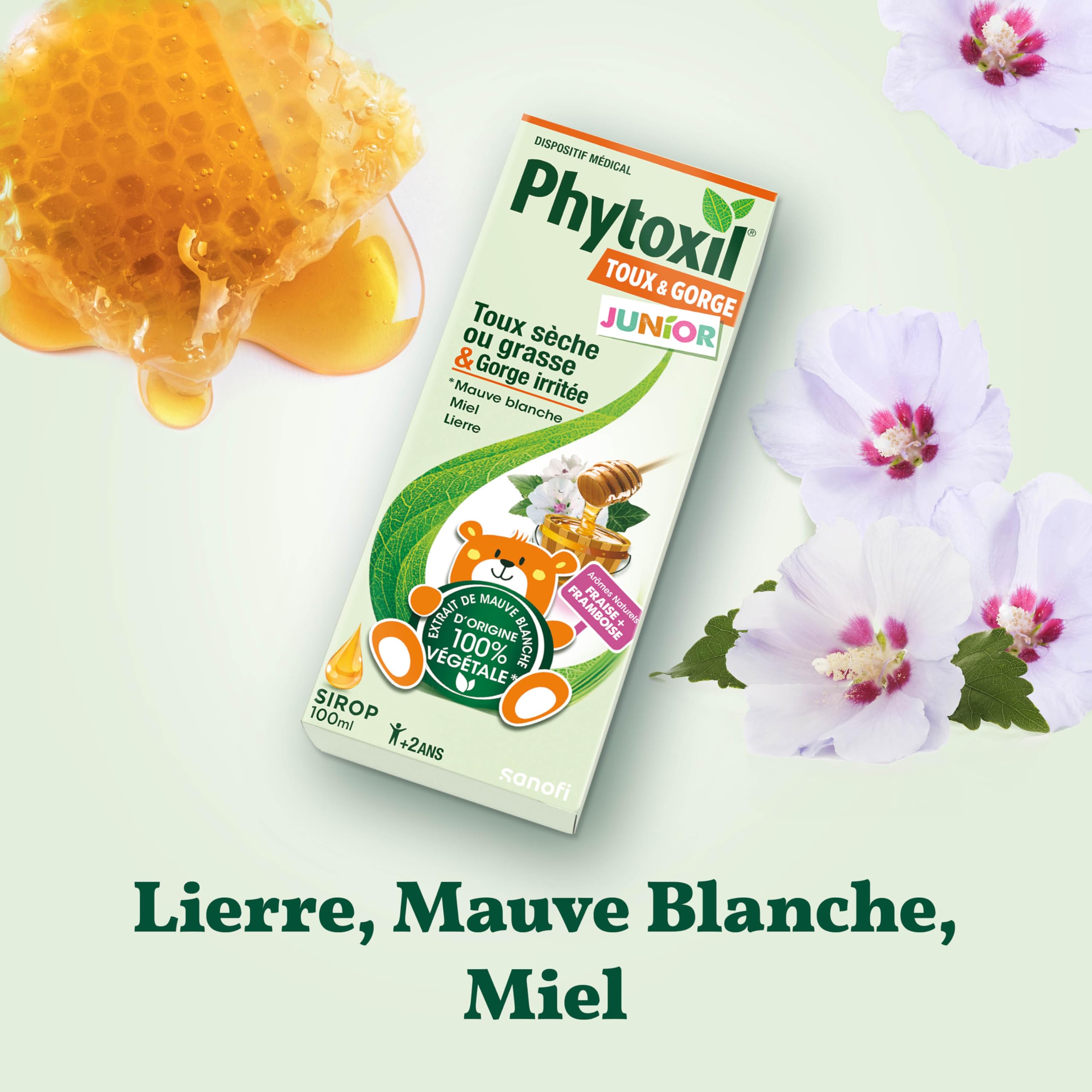 Phytoxil Junior sirop toux sèche et grasse 100 ml fraise