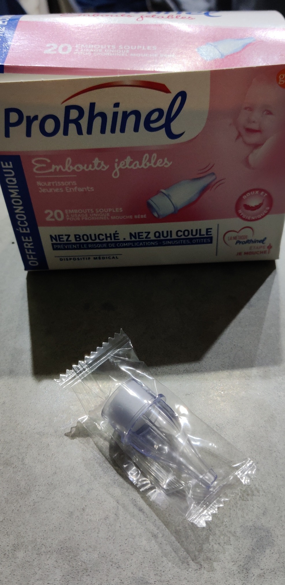 Prorhinel Gamme bébé Embouts jetables mouche-bébé 4x20 nez bouché