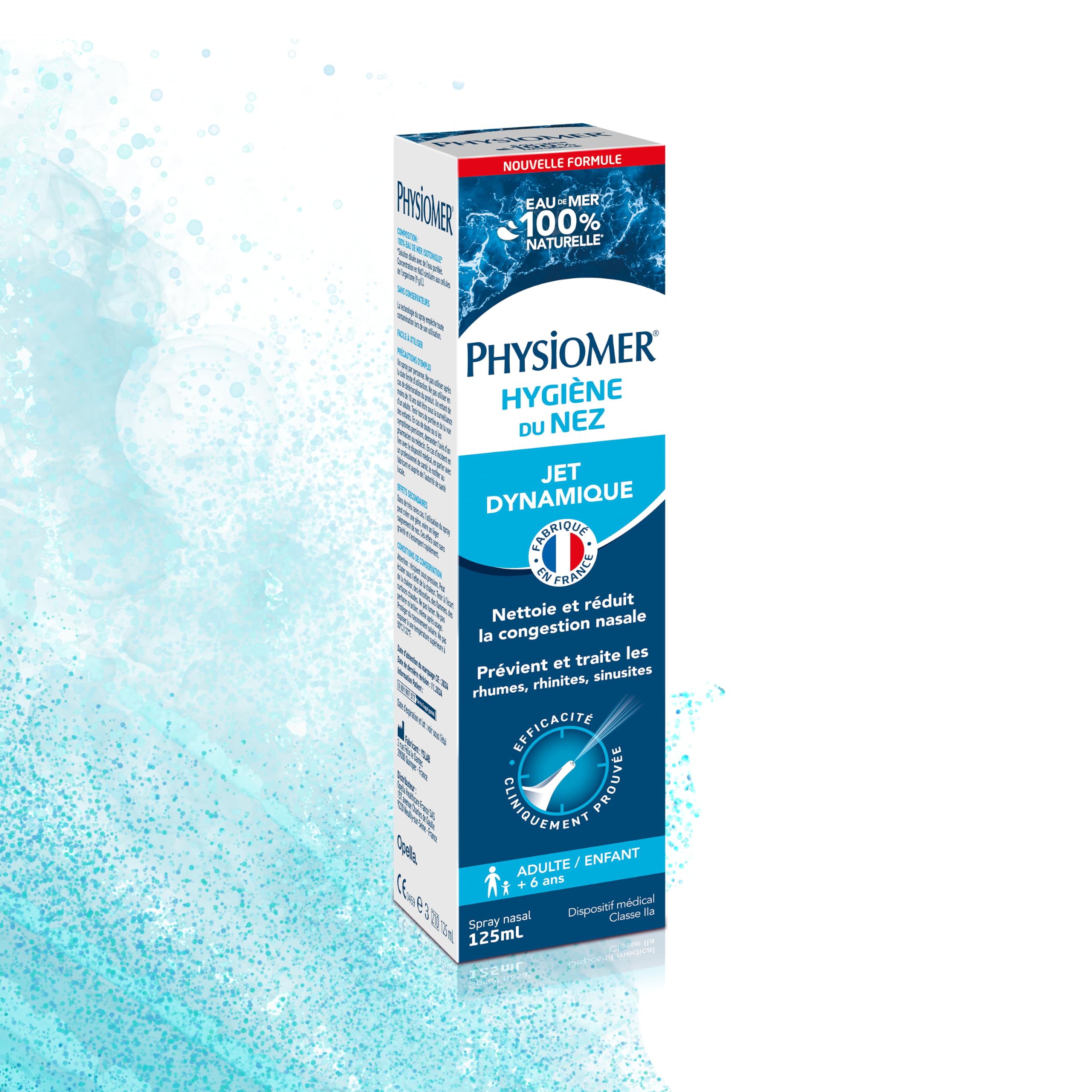 Physiomer Jet Dynamique spray nasal eau de mer 125 ml