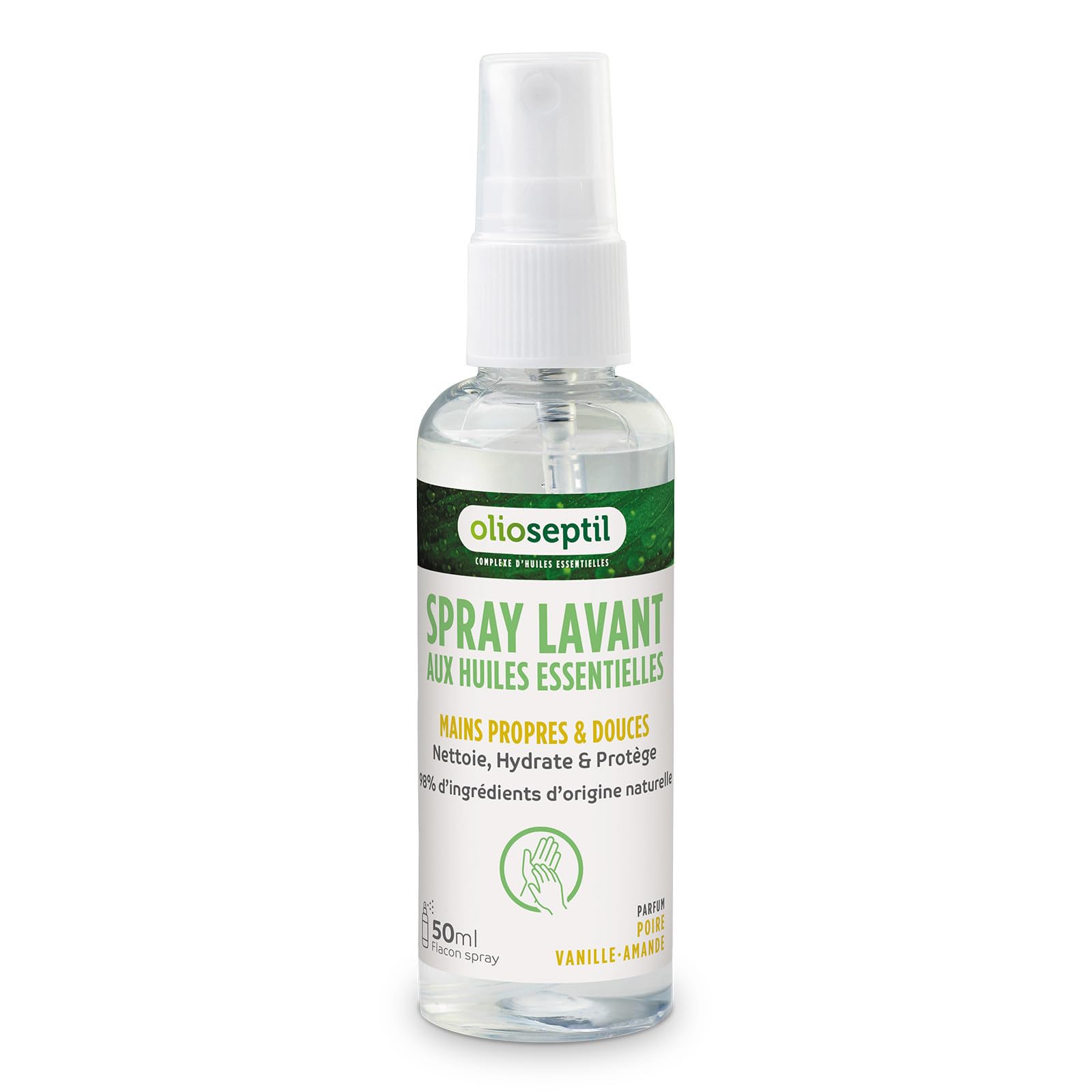 Olioseptil spray lavant mains poire-vanille 50 ml