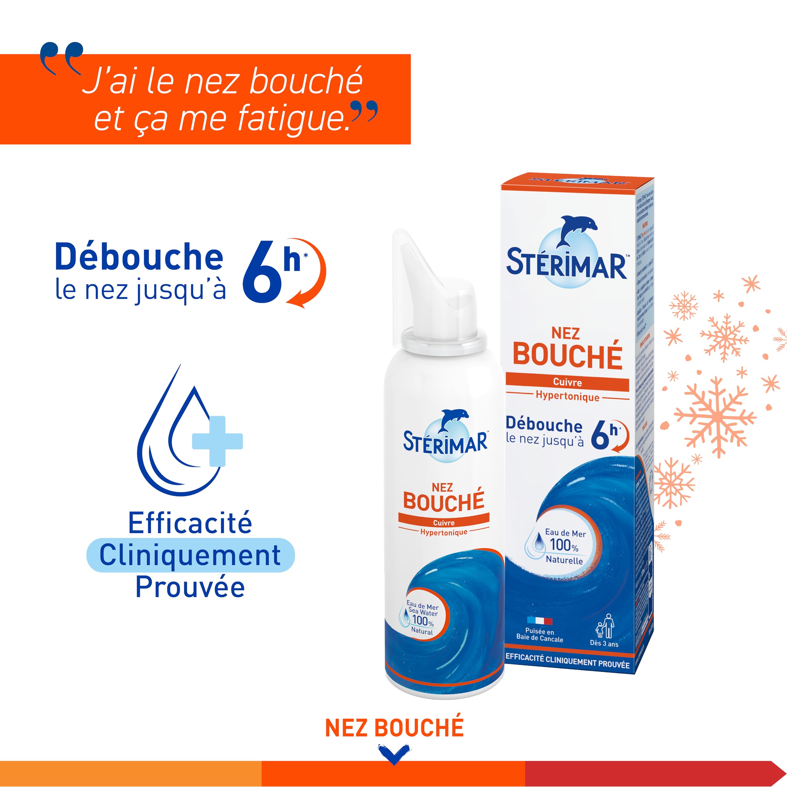 Stérimar Rhume Spray Nasal 100 ml Cuivre Hypertonique