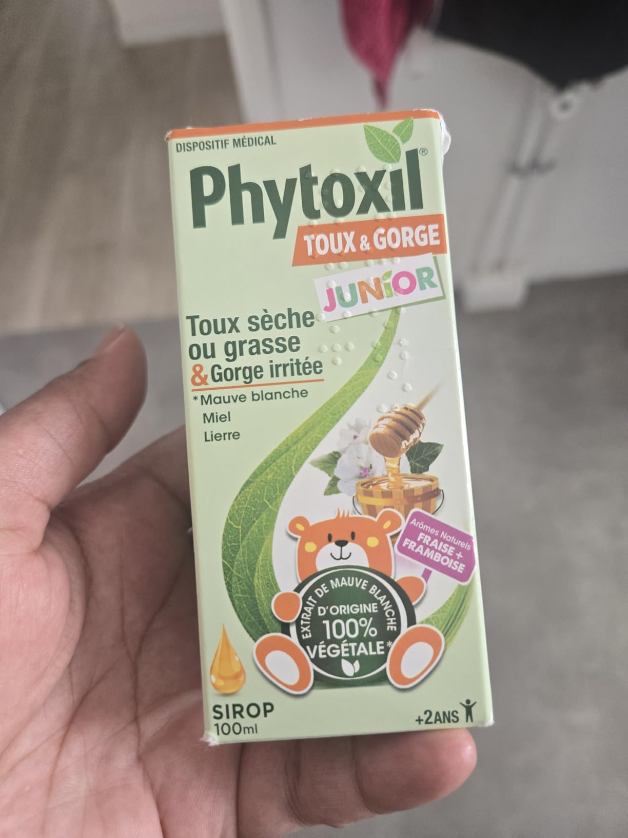 Phytoxil Junior sirop toux sèche et grasse 100 ml fraise