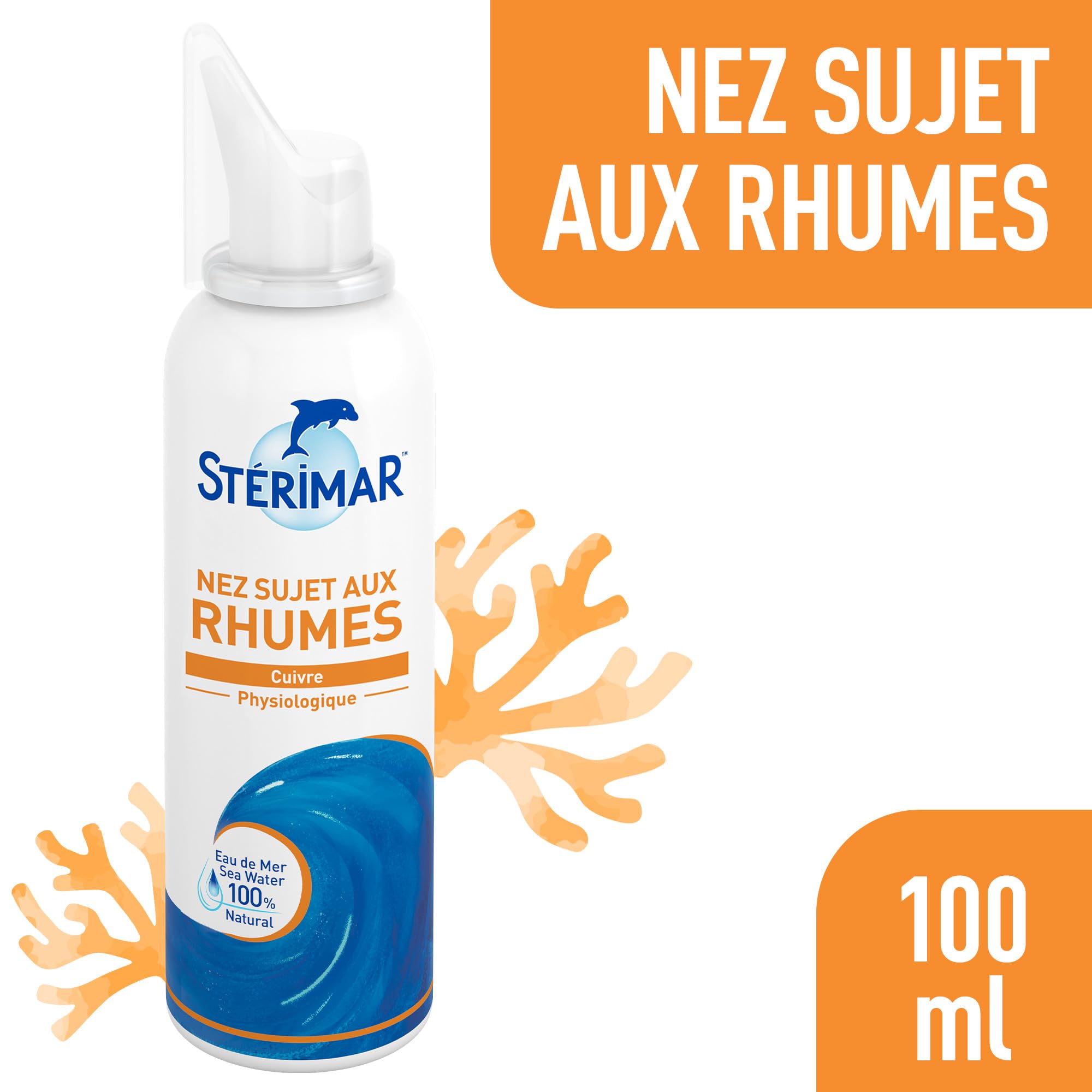 Stérimar Rhume Spray Nasal 100 ml Eau de Mer Cuivre