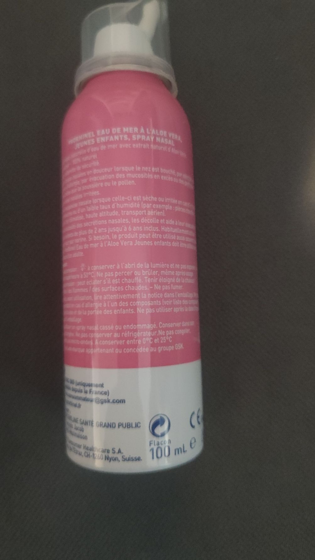 Prorhinel Gamme bébé spray nasal aloe vera 100 ml dès 2 ans