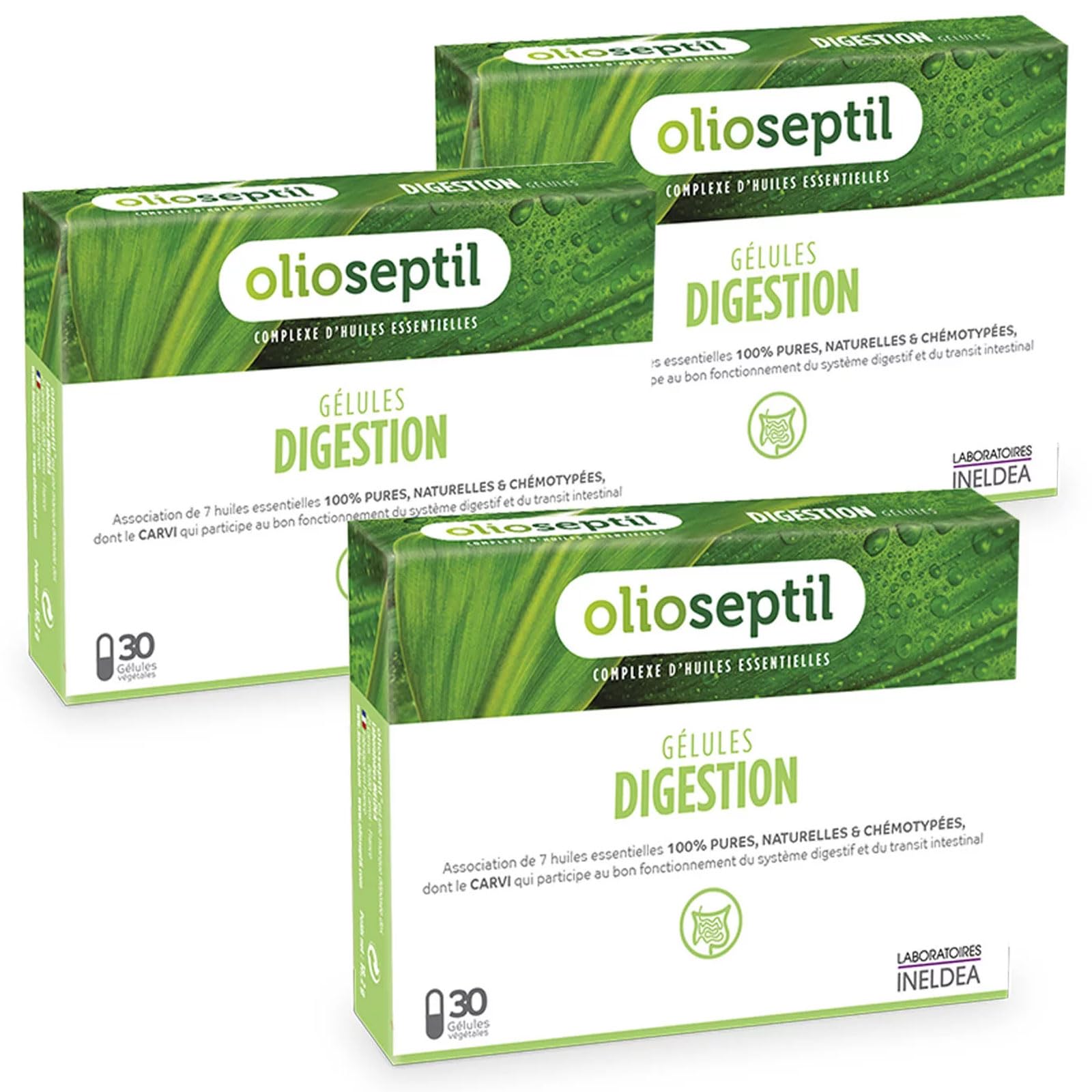 Olioseptil Confort digestif gélules digestion lot de 3 carvi