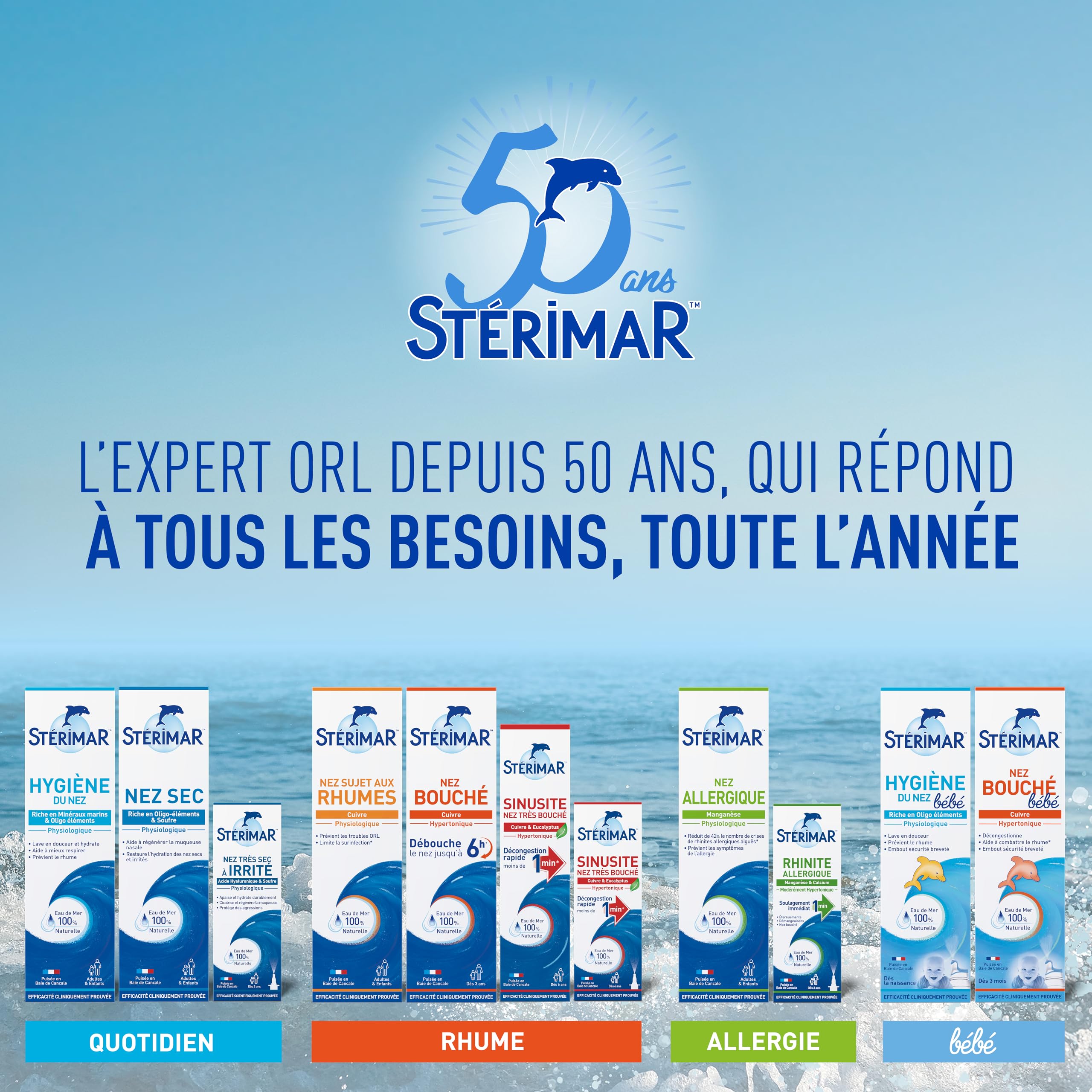 Stérimar Hygiène au quotidien Nez Sec spray nasal 100 ml soufre