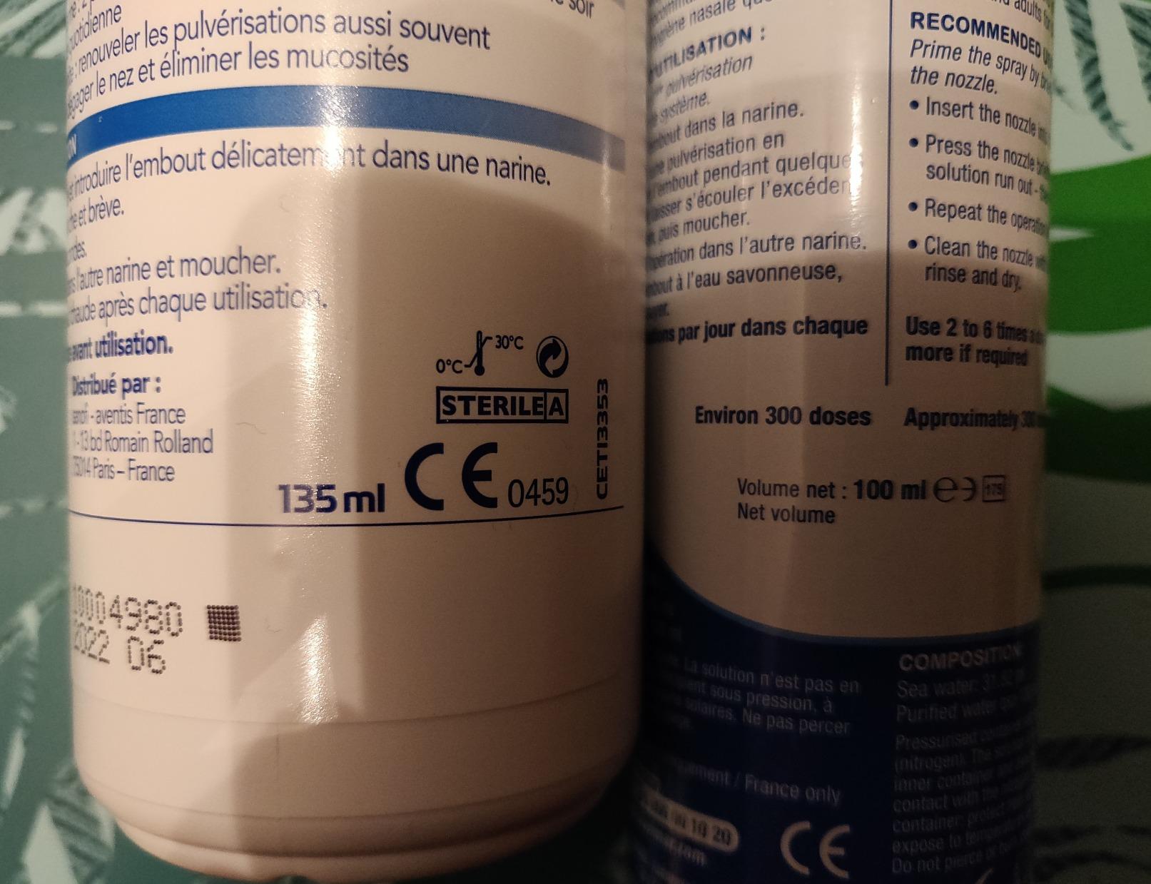Physiomer Jet Dynamique spray nasal eau de mer 2x135 ml