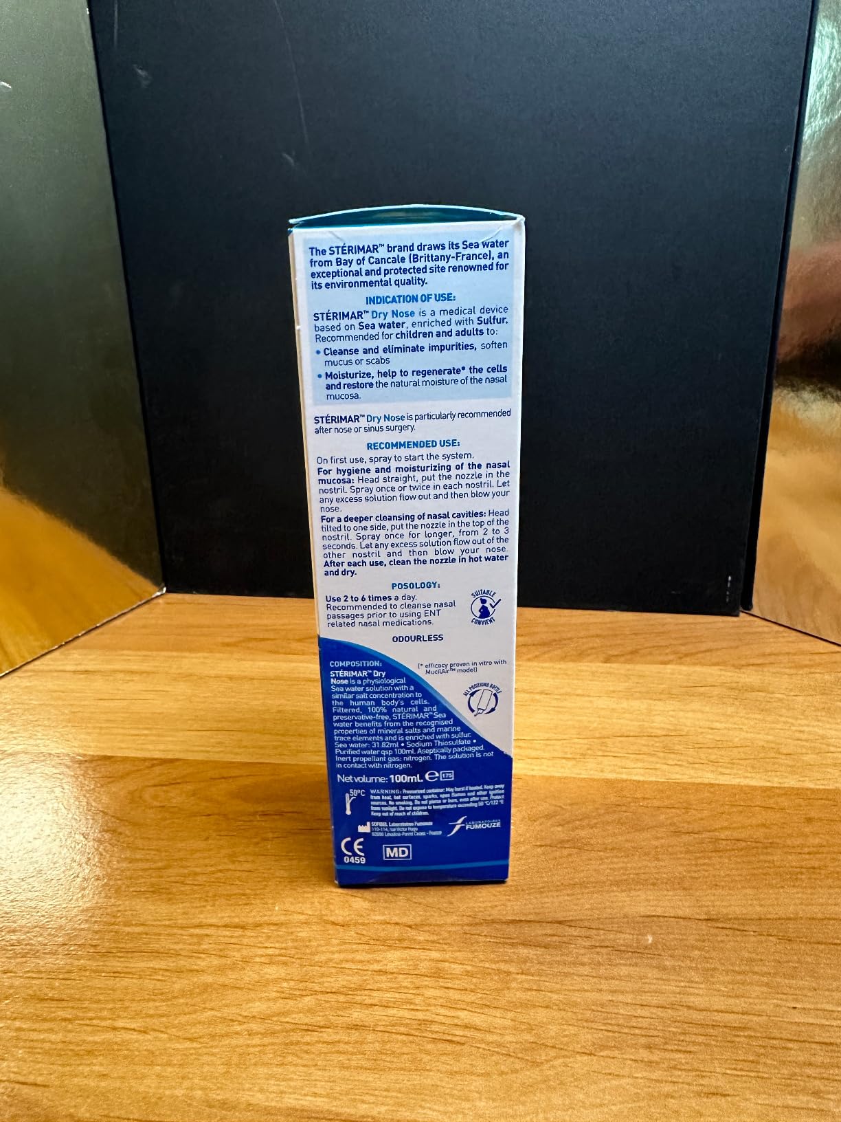 Stérimar Hygiène au quotidien Nez Sec spray nasal 100 ml soufre