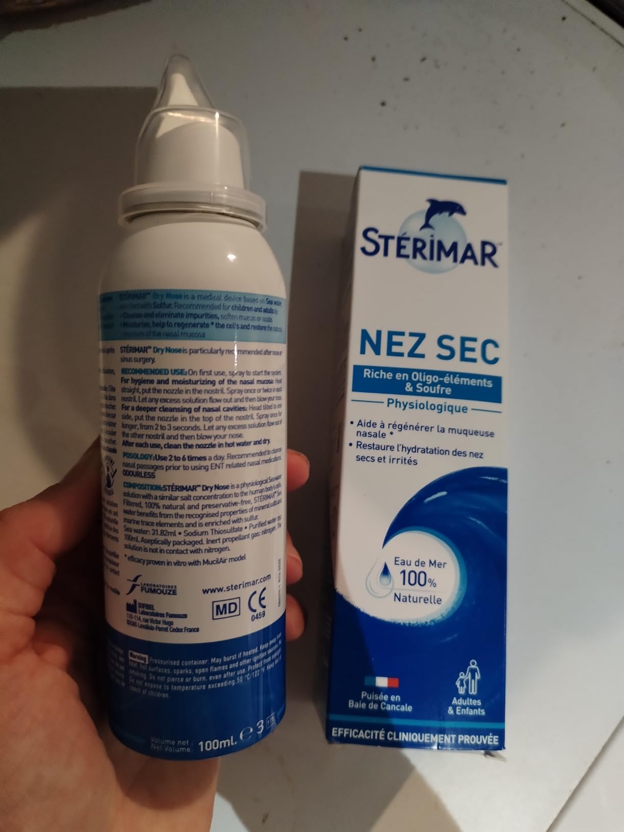 Stérimar Hygiène au quotidien Nez Sec spray nasal 100 ml soufre
