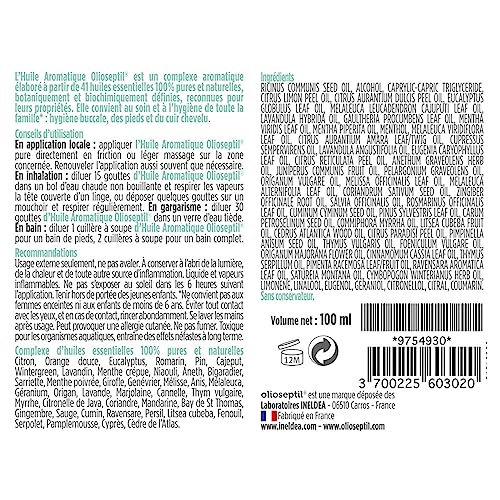 Olioseptil Au Quotidien Huile Aromatique 100 ml 41 Huiles