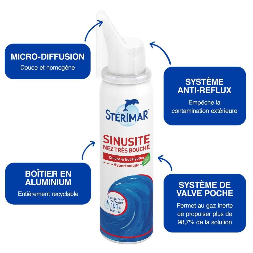 Stérimar Rhume spray nasal hypertonique 50 ml eucalyptus