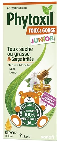 Phytoxil Junior sirop toux sèche et grasse 100 ml fraise