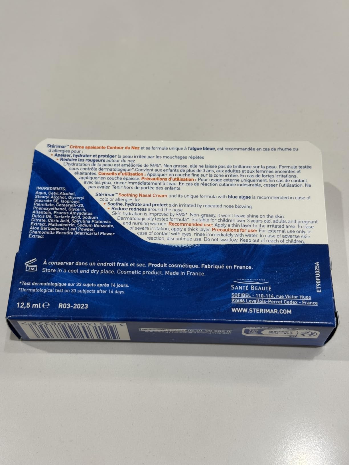 Stérimar Rhume crème contour du nez 12,5 g