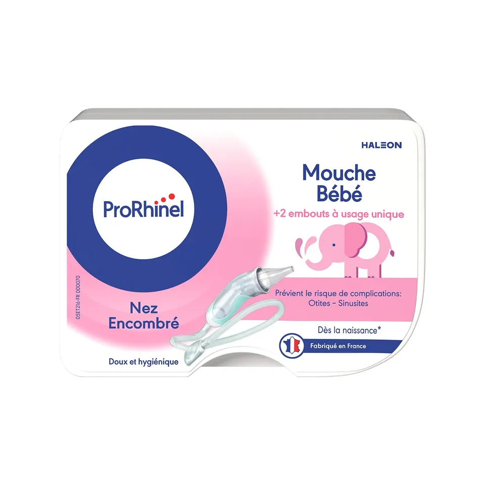 Prorhinel Gamme bébé Mouche-bébé manuel + 2 embouts rhume