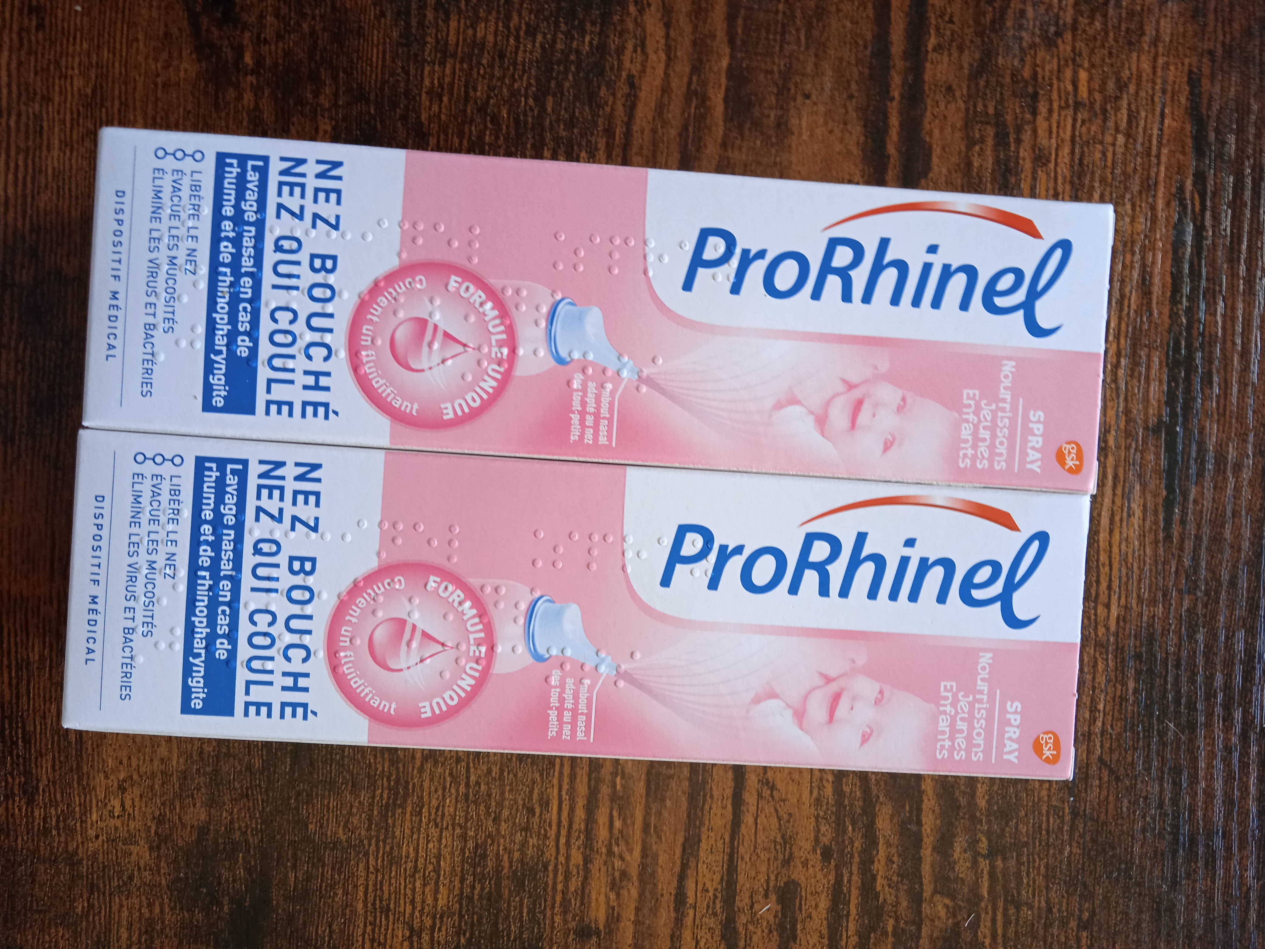 Prorhinel Gamme bébé spray nasal nourrisson lot 2x100 ml