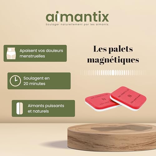 Aimantix Palets magnétiques aimants règles douloureuses x2
