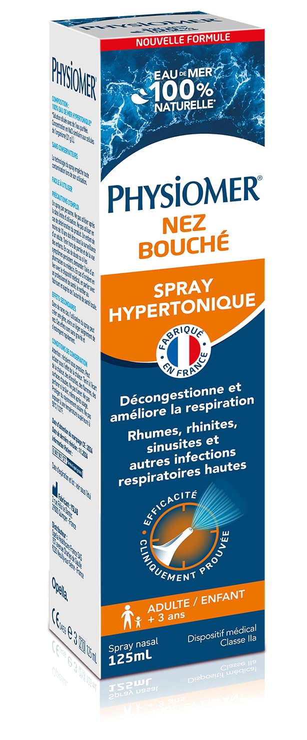 Physiomer Spray Hypertonique nez bouché spray nasal mer