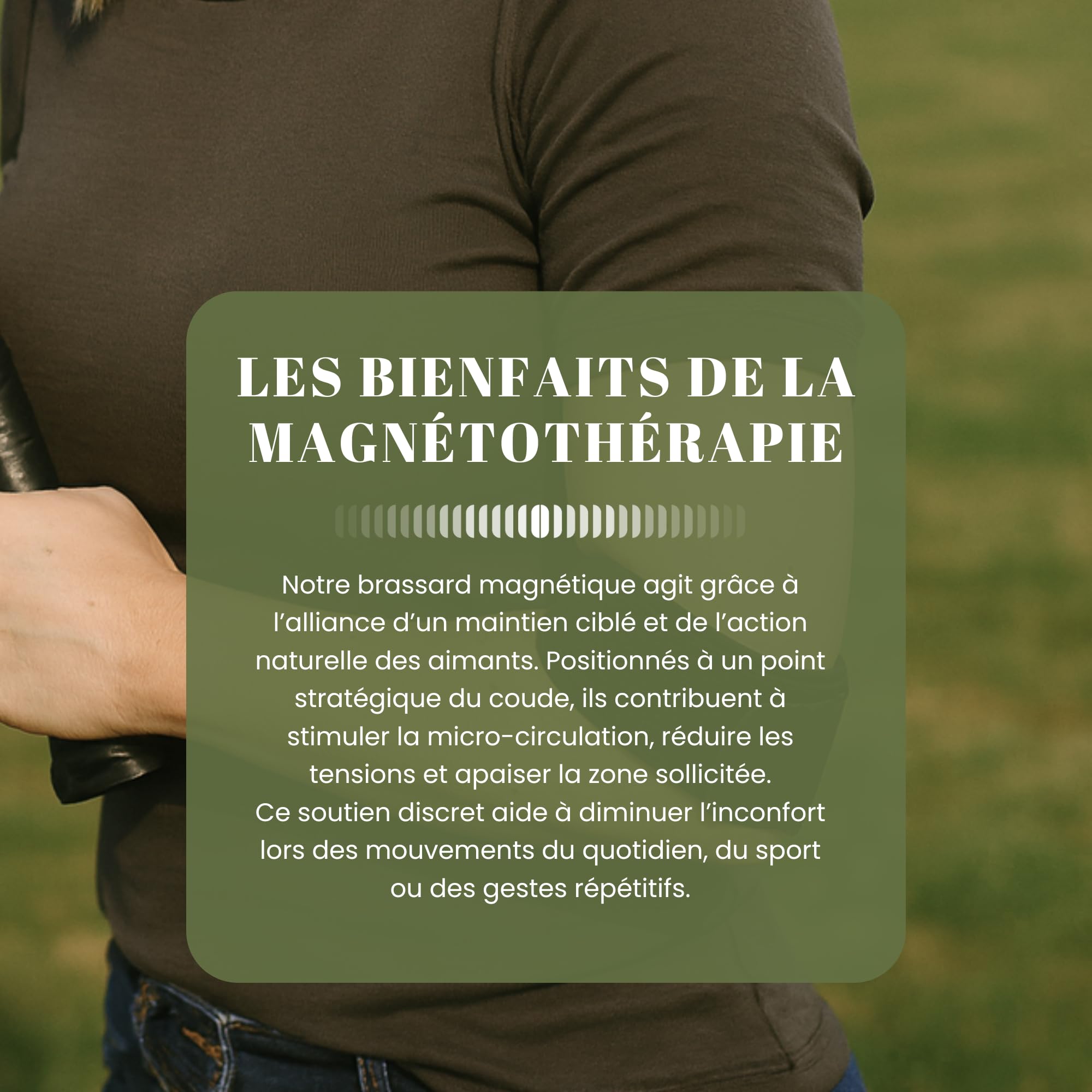 Aimantix Brassard tendinite Coudière magnétique taille unique