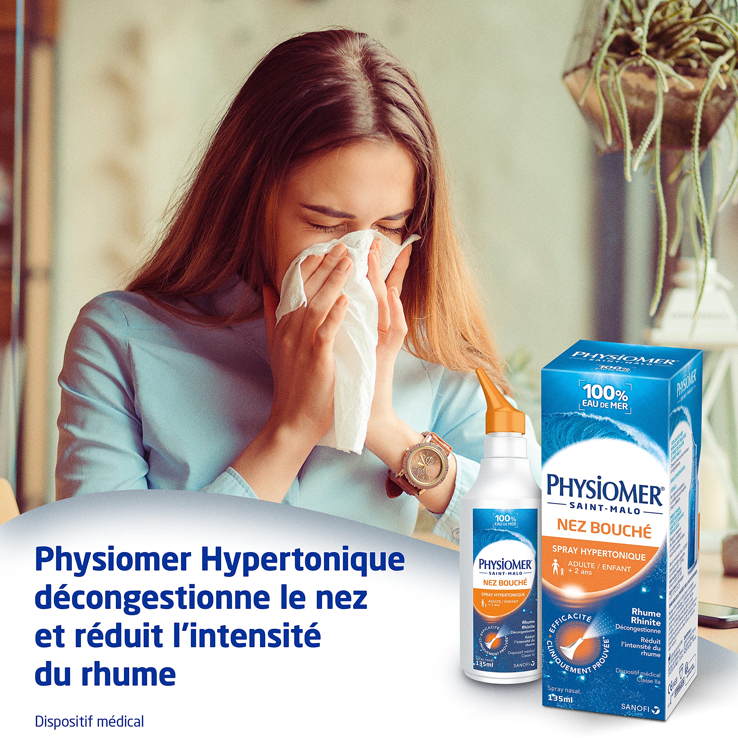 Physiomer Hypertonique spray nasal 135 ml nez bouché