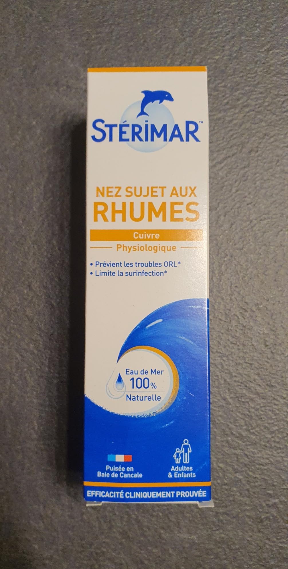 Stérimar Rhume Spray Nasal 100 ml Eau de Mer Cuivre