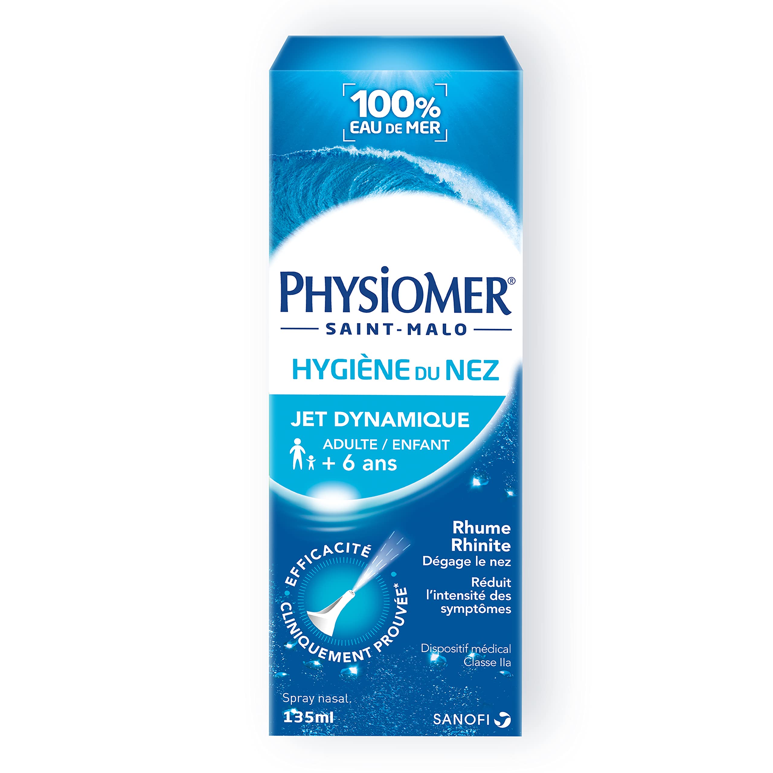 Physiomer Jet Dynamique spray nasal eau de mer 135 ml