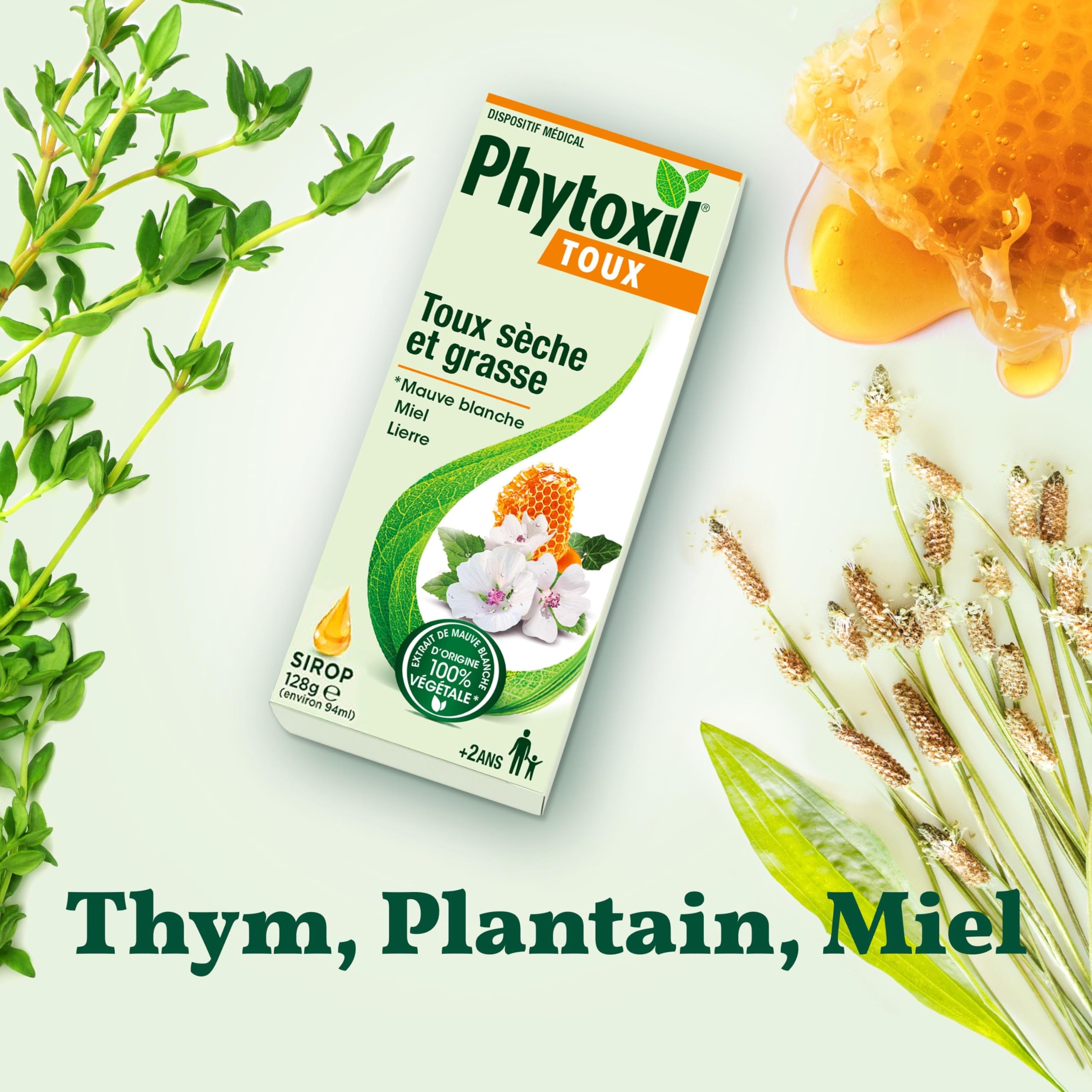 Phytoxil Gamme Toux Sirop 94 ml Thym Plantain Miel