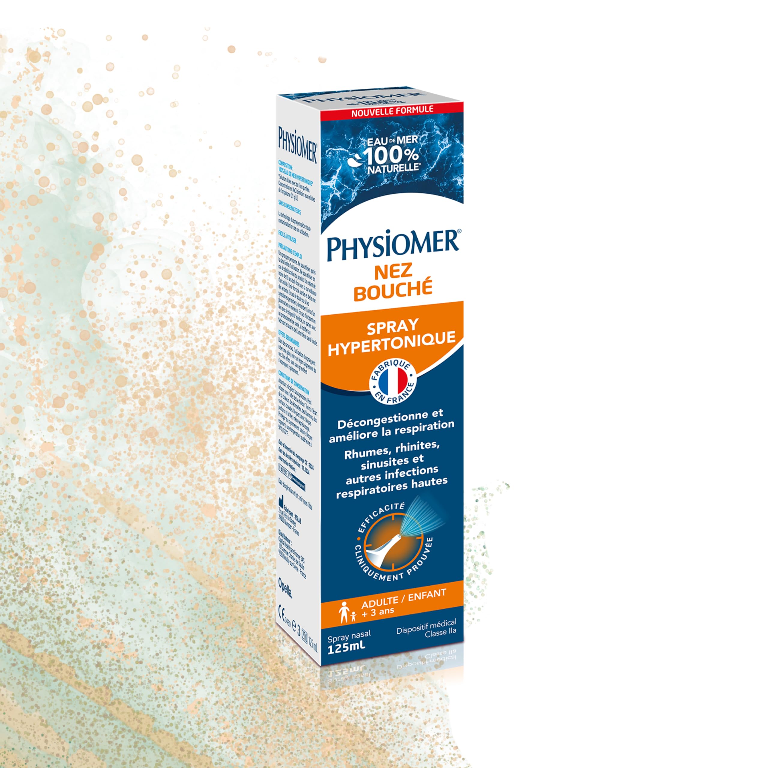 Physiomer Spray Hypertonique nez bouché spray nasal mer