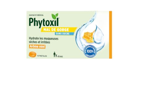 Phytoxil Gamme Gorge Pastilles Mal de Gorge Sans Sucre Miel