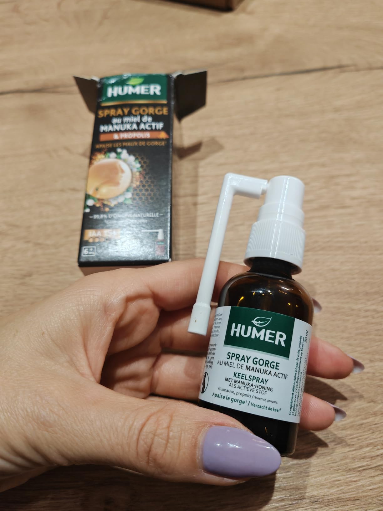 Humer Maux de Gorge spray gorge manuka 20 ml 98% naturel