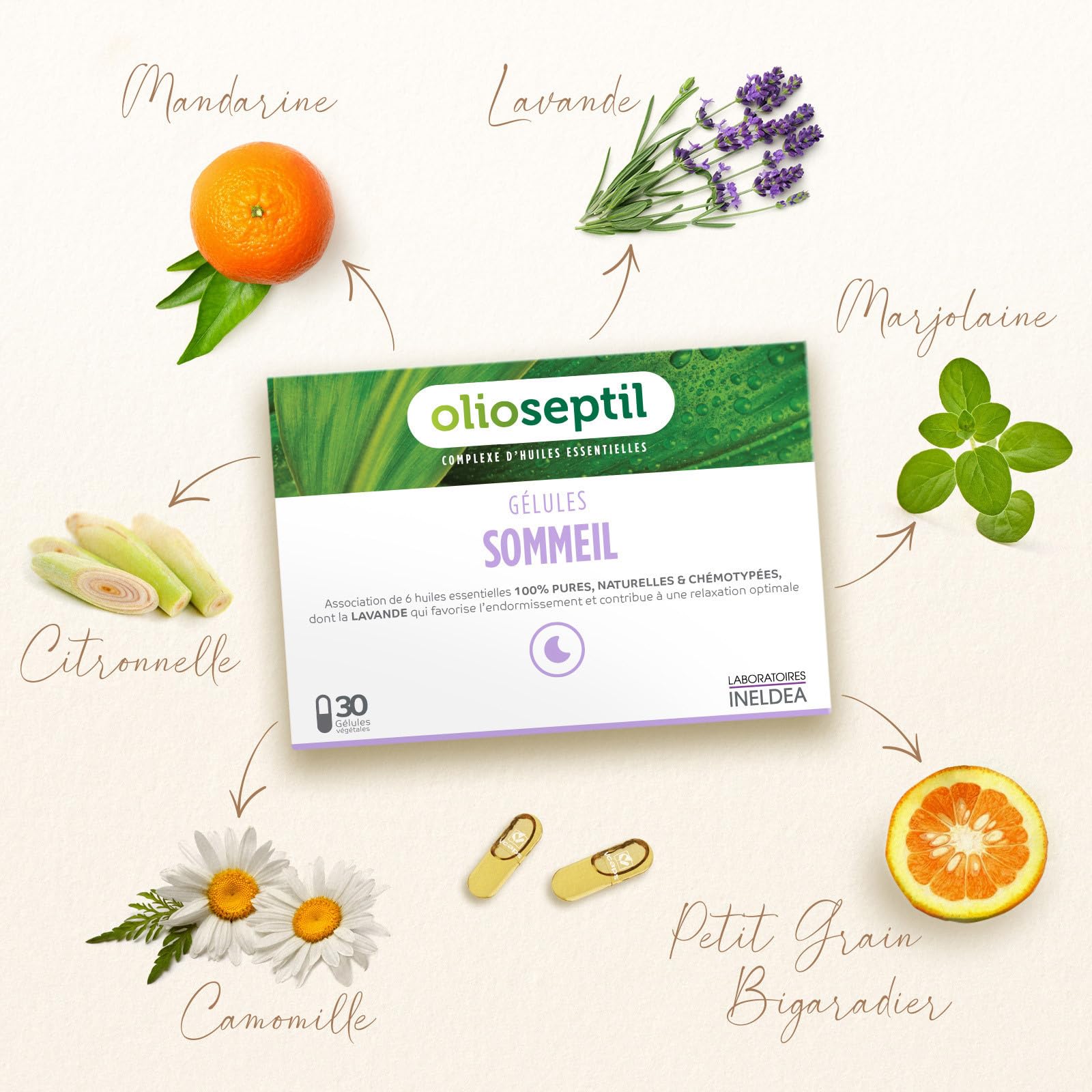 Olioseptil Sommeil et relaxation gélules sommeil 30 gélules