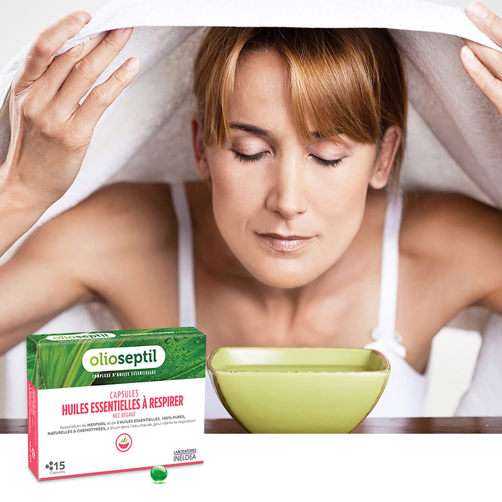 Olioseptil Confort respiratoire capsules inhalation 15 nez sinus