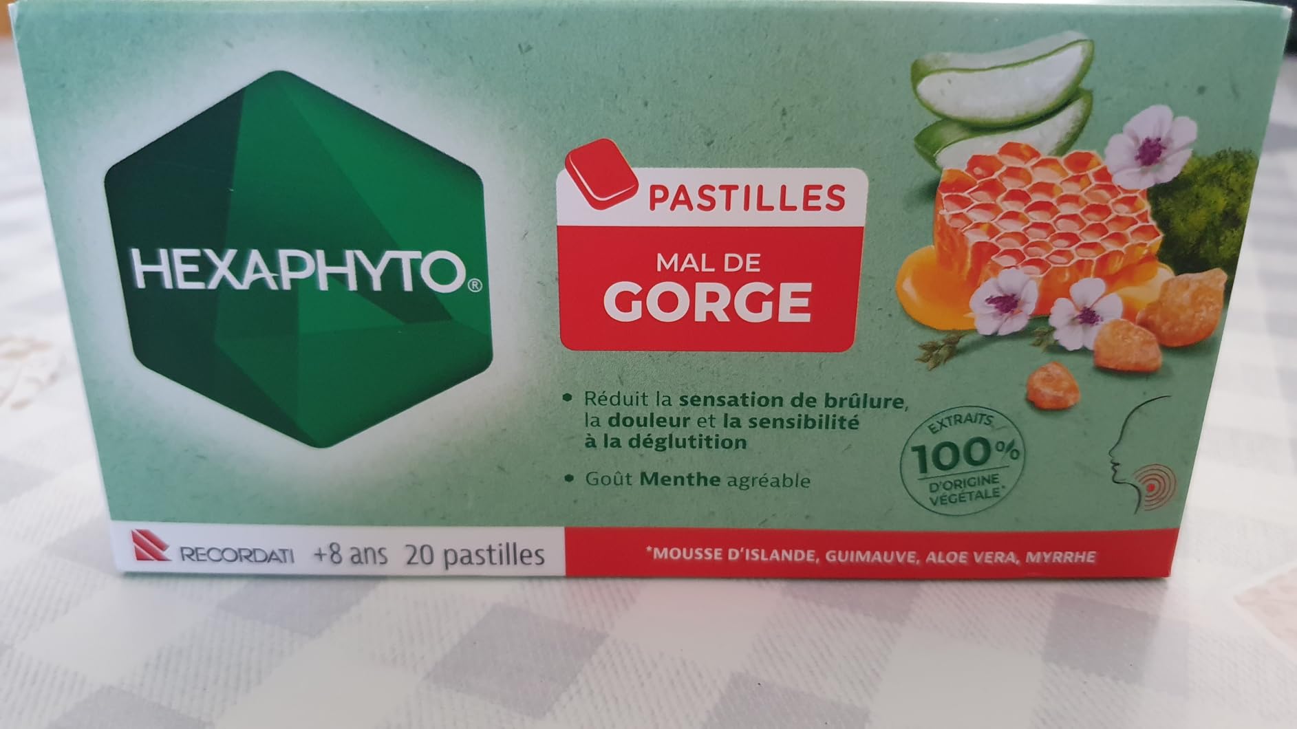 Hexaphyto Pastilles Hexaphyto pastilles gorge menthe 20 pastilles