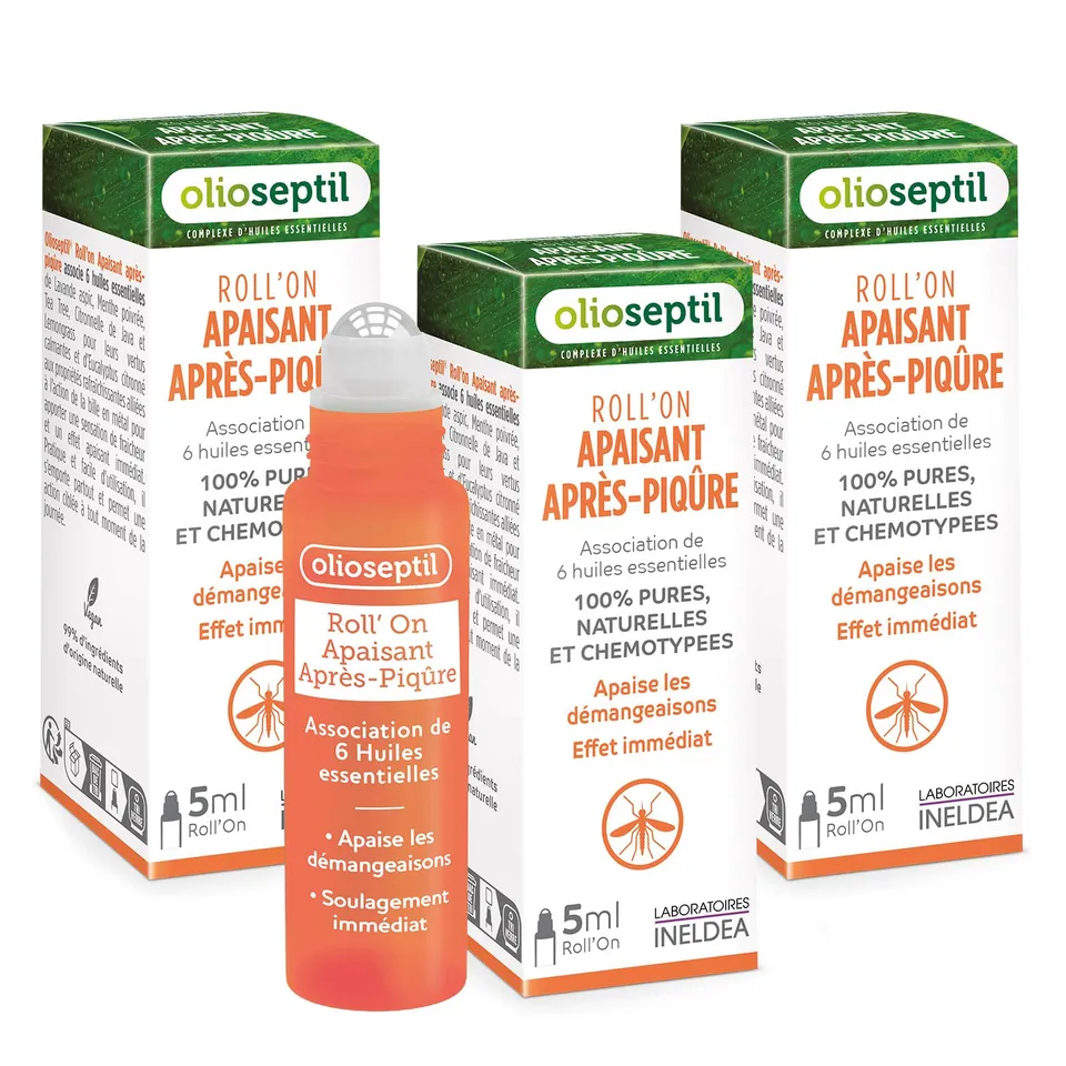 Olioseptil Roll-On Après-Piqûre Démangeaisons 3x5 ml