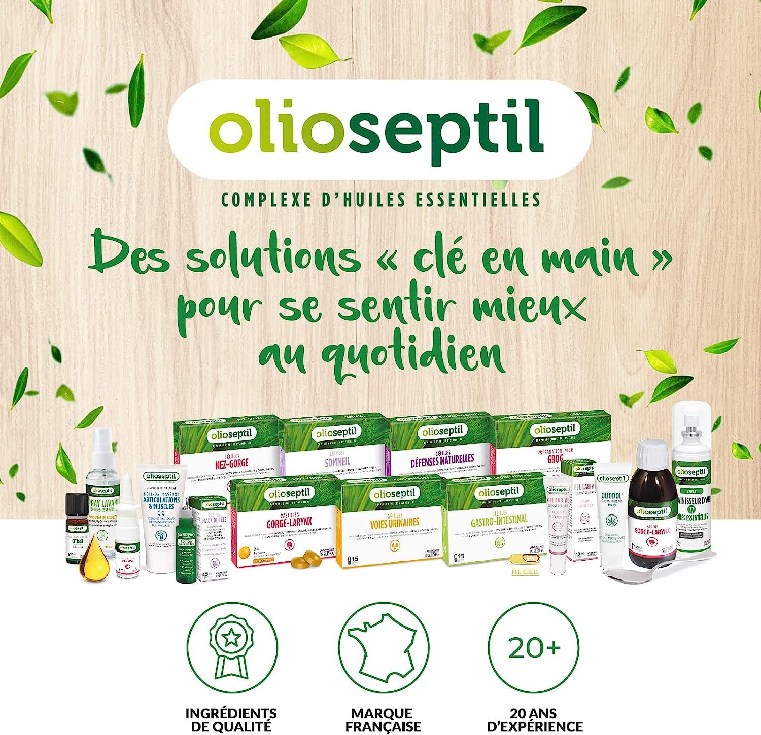 Olioseptil Bronches Eucalyptus gélules 15 huiles essentielles