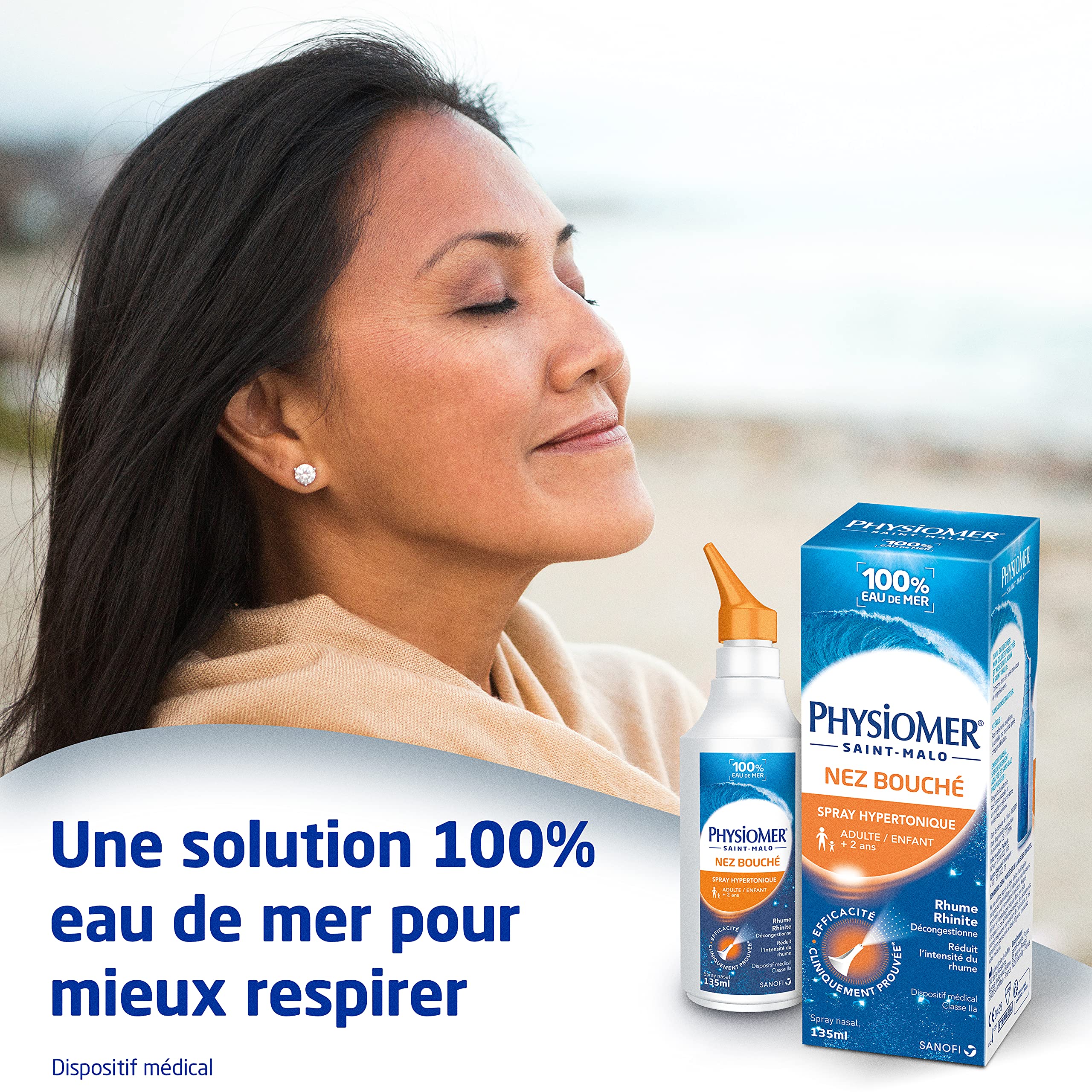 Physiomer Hypertonique spray nasal 135 ml nez bouché