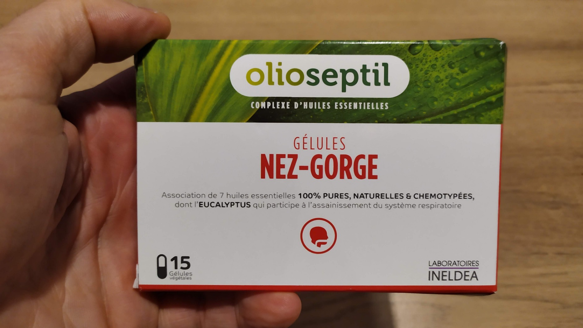 Olioseptil Confort Respiratoire Nez-Gorge Gélules Lot de 3 Eucalyptus