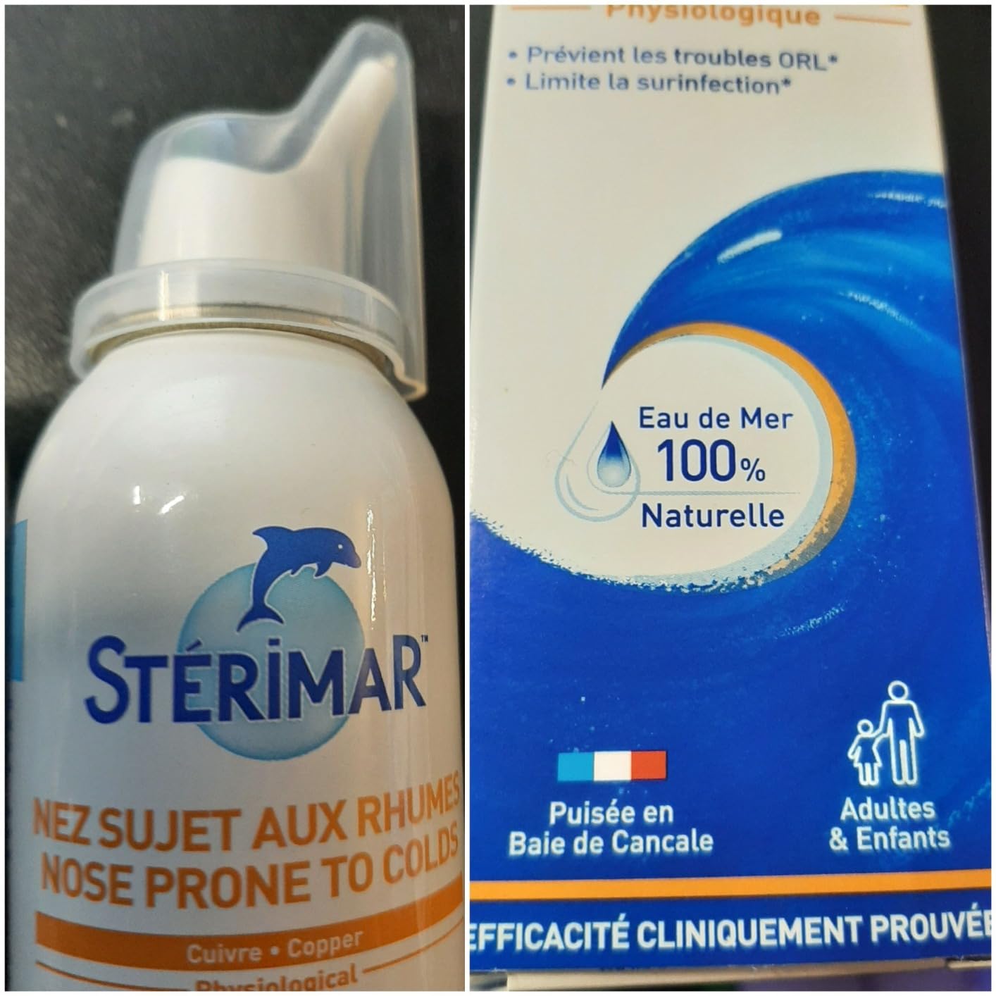 Stérimar Rhume Spray Nasal 100 ml Eau de Mer Cuivre
