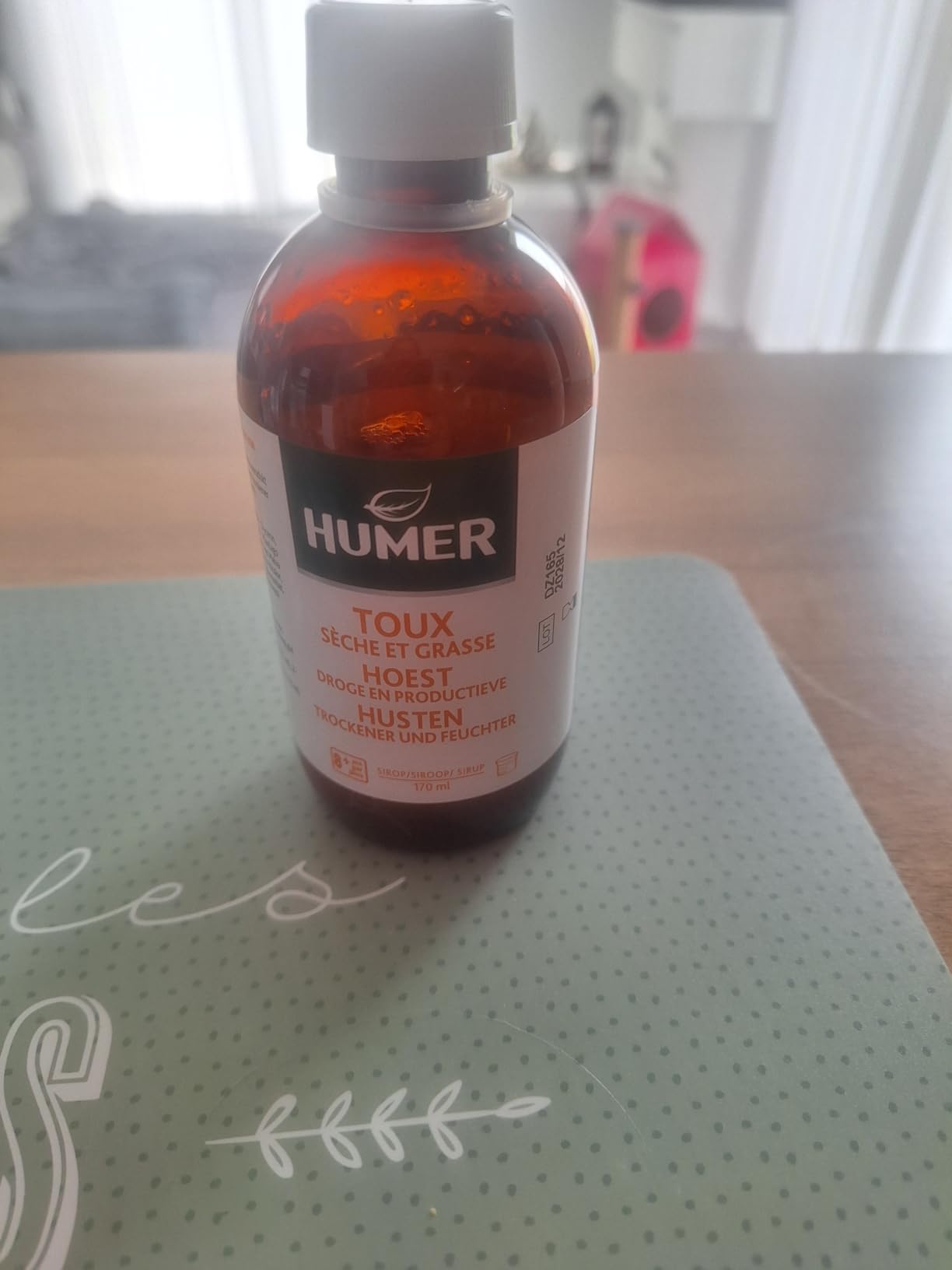 Humer Toux sirop toux sèche grasse miel 170 ml dès 8 ans
