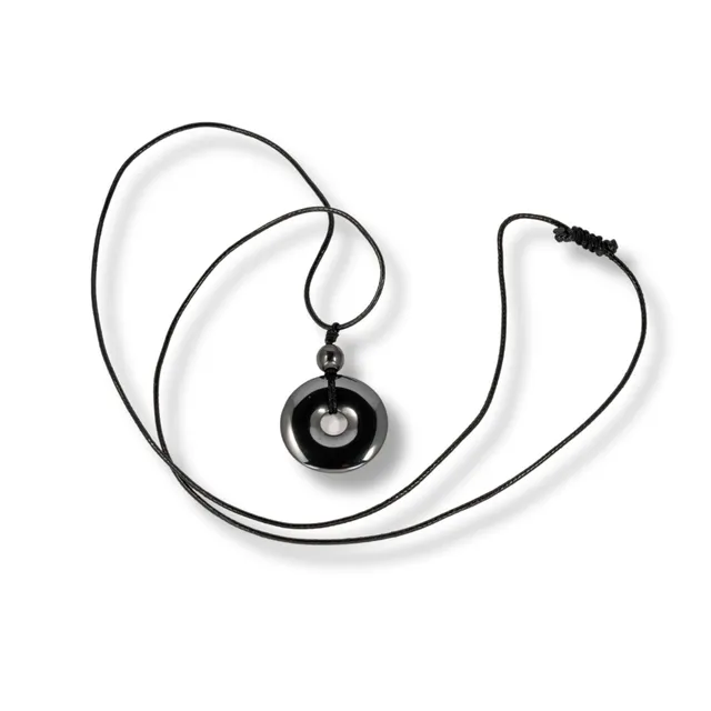 Aimantix Pendentif magnétique hématite collier mixte