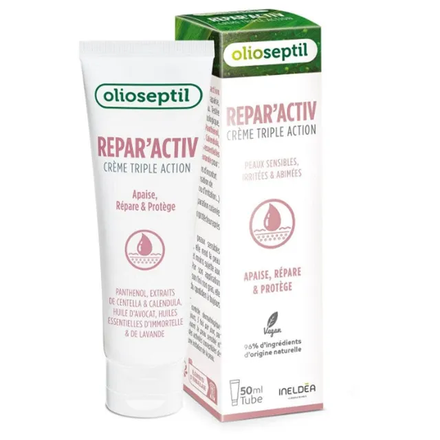 Olioseptil Repar'Activ crème peaux sensibles 50 ml