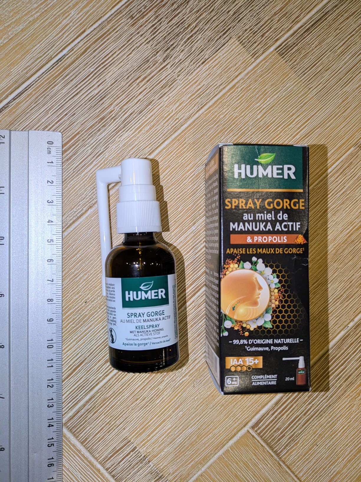 Humer Maux de Gorge spray gorge manuka 20 ml 98% naturel