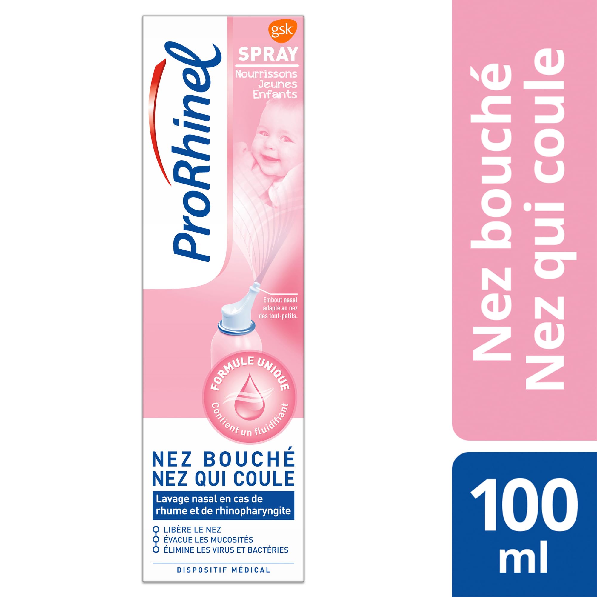 Prorhinel Gamme bébé spray nasal nourrisson 100 ml rhume