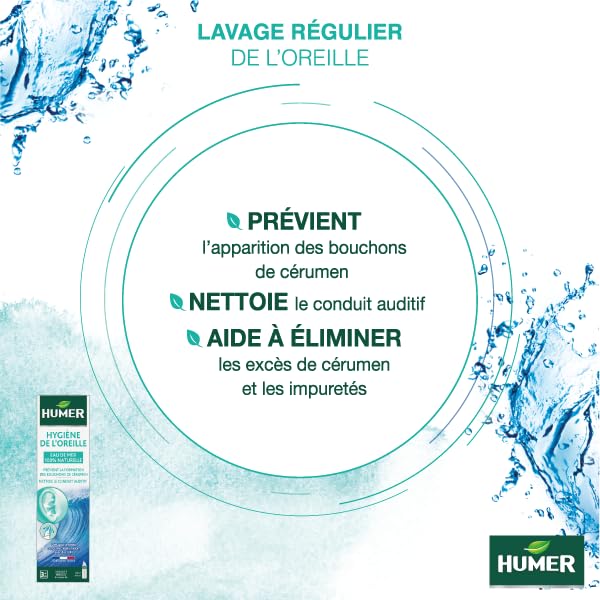 Humer Hygiène de l’Oreille spray auriculaire eau de mer 100 ml