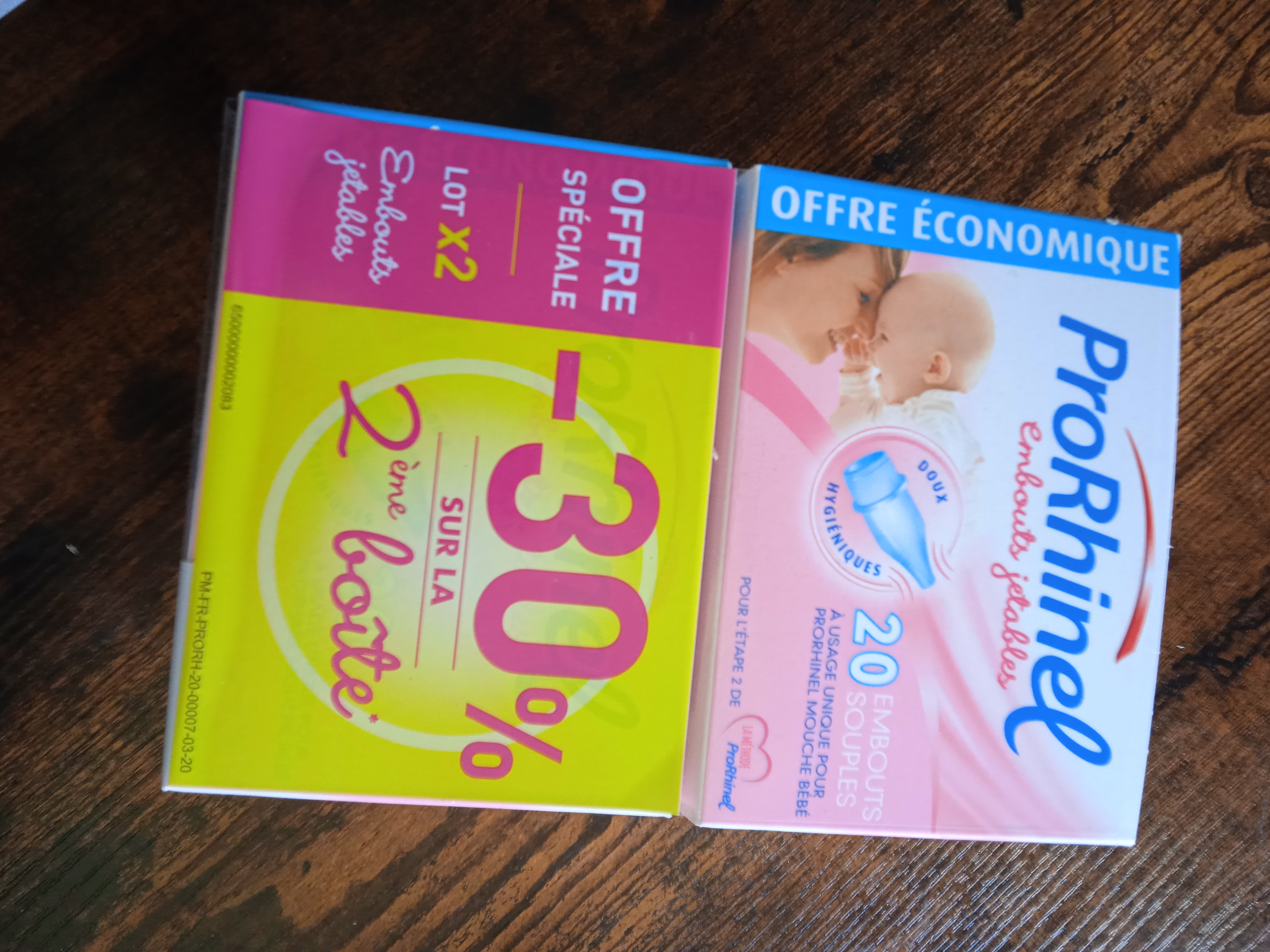 Prorhinel Gamme bébé Embouts jetables mouche-bébé 4x20 nez bouché